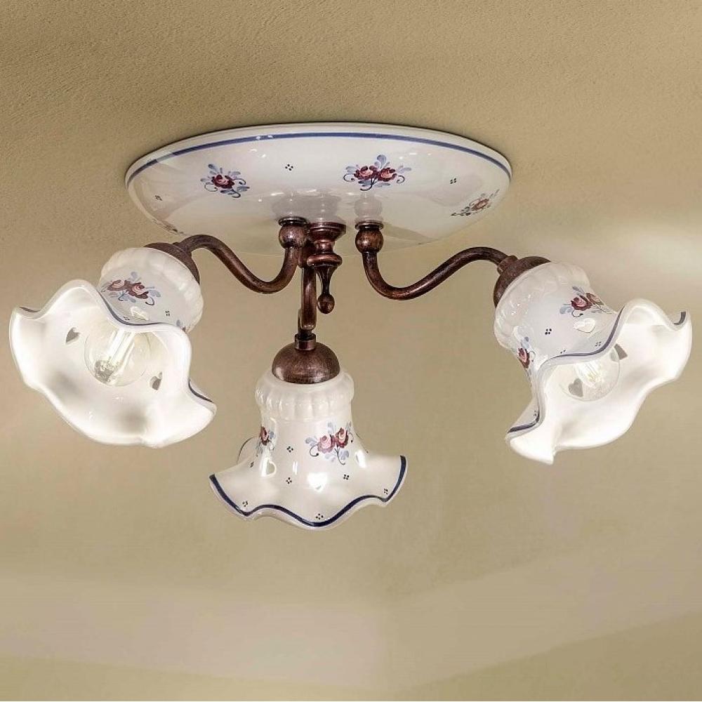 kezzel festett klasszikus mennyezeti lampa vilagitas toszkan olasz konyha allithato keramia olasz toszkan mediterran nappali csillar alacsony belmagassag haloszoba furdoszoba lameridiana lampak ferroluce lakberendezes.jpg